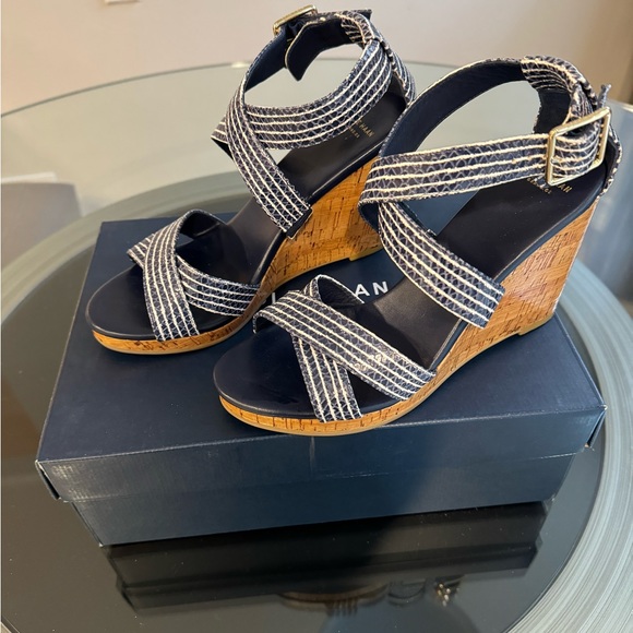 Beautiful Cole Haan wedge sandals. Worn only once. Like new. - Picture 2 of 5